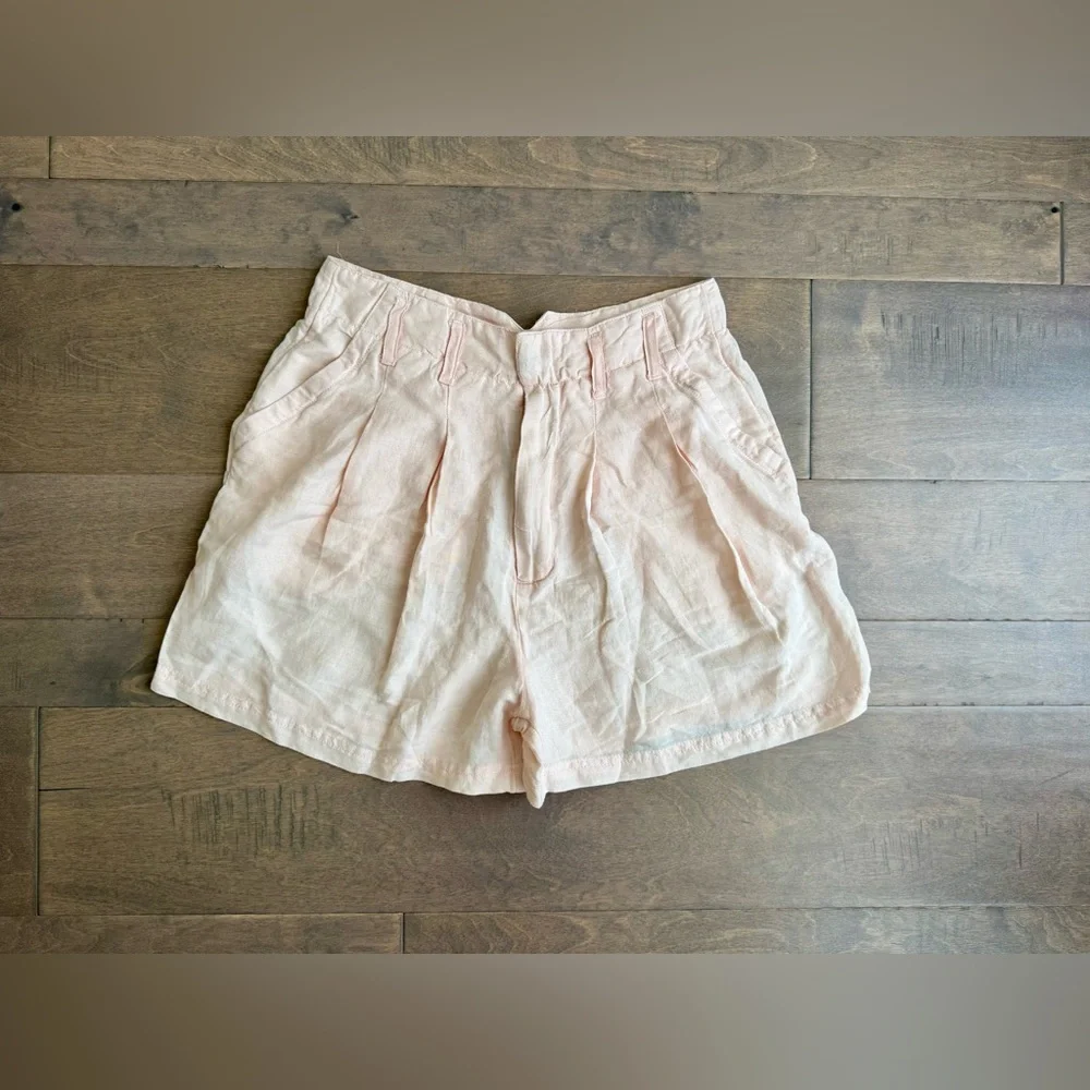 NWT Free People Calla Linen Trouser Shorts